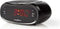 Nedis Digitale Wekkerradio - LED-Scherm - Tijdprojectie - AM / FM - Snoozefunctie - Slaaptimer - Aantal alarmen: 2 - Zwart