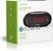 Nedis Digitale Wekkerradio - LED-Scherm - Tijdprojectie - AM / FM - Snoozefunctie - Slaaptimer - Aantal alarmen: 2 - Zwart