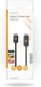 Nedis DisplayPort-Adapter - DisplayPort Male - HDMI Connector - 8K@30Hz - Vernikkeld - Recht - 1.80 m - Rond - TPE - Zwart - Envelop