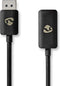 Nedis DisplayPort-Adapter - DisplayPort Male - HDMI Output - 8K@30Hz - Vernikkeld - Recht - 0.20 m - Rond - TPE - PVC - Zwart - Envelop