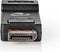 Nedis DisplayPort-Adapter - DisplayPort Male - HDMI Output - 1080p@60Hz - Vernikkeld - Recht - Rond - ABS - ABS - Zwart - Doos