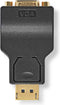 Nedis DisplayPort-Adapter - DisplayPort Male - VGA Female 15p - 1080p - Verguld - Recht - Rond - ABS - Antraciet - Doos