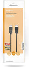 Nedis DisplayPort-Kabel - DisplayPort Male - DisplayPort Male - 4K@60Hz - Vernikkeld - 3.00 m - Rond - PVC - Zwart - Doos