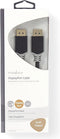 Nedis DisplayPort-Kabel - DisplayPort Male - DisplayPort Male - 4K@60Hz - Verguld - 2.00 m - Rond - PVC - Antraciet / Grijs - Doos