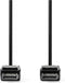 Nedis DisplayPort-Kabel - DisplayPort Male - DisplayPort Male - 8K@60Hz - Vernikkeld - 3.00 m - Rond - PVC - Zwart - Doos