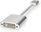 Nedis DisplayPort-Kabel - DisplayPort Male - DVI-D 24+1-Pins Female - 1080p - Verguld - 0.20 m - Rond - Gevlochten - Zilver - Cover Window Box