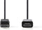 Nedis DisplayPort-Kabel - DisplayPort Male - HDMI Connector - 1080p - Vernikkeld - 1.00 m - Rond - PVC - Zwart - Label