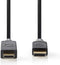 Nedis DisplayPort-Kabel - DisplayPort Male - HDMI Connector - 4K@30Hz - Verguld - 1.00 m - Rond - PVC - Antraciet - Doos