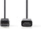 Nedis DisplayPort-Kabel - DisplayPort Male - HDMI Connector - 4K@30Hz - Vernikkeld - 2.00 m - Rond - PVC - Zwart - Doos