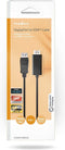 Nedis DisplayPort-Kabel - DisplayPort Male - HDMI Connector - 4K@30Hz - Vernikkeld - 3.00 m - Rond - PVC - Zwart - Doos