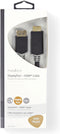 Nedis DisplayPort-Kabel - DisplayPort Male - HDMI Connector - 4K@30Hz - Verguld - 2.00 m - Rond - PVC - Antraciet - Doos
