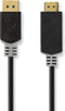 Nedis DisplayPort-Kabel - DisplayPort Male - HDMI Connector - 4K@30Hz - Verguld - 1.00 m - Rond - PVC - Antraciet - Doos