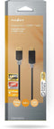 Nedis DisplayPort-Kabel - DisplayPort Male - HDMI Connector - 4K@30Hz - Verguld - 3.00 m - Rond - PVC - Antraciet - Doos