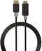 Nedis DisplayPort-Kabel - DisplayPort Male - HDMI Connector - 4K@30Hz - Verguld - 2.00 m - Rond - PVC - Antraciet - Doos
