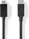Nedis DisplayPort-Kabel - DisplayPort Male - HDMI Connector - 4K@60Hz - Vernikkeld - 2.00 m - Rond - PVC - Zwart - Doos
