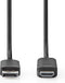 Nedis DisplayPort-Kabel - DisplayPort Male - HDMI Connector - 4K@60Hz - Vernikkeld - 2.00 m - Rond - PVC - Zwart - Doos