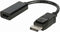 Nedis DisplayPort-Kabel - DisplayPort Male - HDMI Output - 4K@30Hz - Vernikkeld - 0.20 m - Rond - PVC - Zwart - Doos