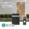 Nedis Draadloze Deurbelset - Batterij Gevoed - 3 V DC - 1x CR2032 - Volume: 80 dB - Signaalbereik: 300 m - IP44 - 36 Melodiën - 1 Ontvanger - Zwart