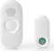 Nedis Draadloze Deurbelset - Netvoeding - 220 - 240 V AC 50 Hz - 1x CR2032 - Volume: 80 dB - Signaalbereik: 300 m - IP44 - Instelbaar volume - 36 Melodiën - 1 Ontvanger - Grijs / Wit