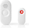 Nedis Draadloze Deurbelset - Netvoeding - 220 - 240 V AC 50 Hz - 1x CR2032 - Volume: 80 dB - Signaalbereik: 300 m - IP44 - Instelbaar volume - 36 Melodiën - 1 Ontvanger - Grijs / Wit