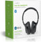 Nedis Draadloze Over-ear Koptelefoon - Maximale batterijduur: 20 uur - Ingebouwde microfoon - Drukbediening - Ondersteuning voor spraakbesturing - Volumebediening - Inclusief reiskoffer - Zwart