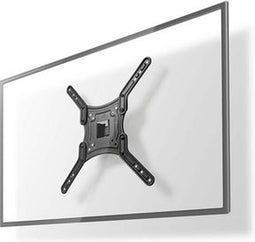 Nedis Draai- en Kantelbare TV-Muurbeugel - 23 - 55 " - Maximaal schermgewicht: 30 kg - Kantelbaar - Draaibaar - Minimale muurafstand: 67 mm - Maximale muurafstand: 67 mm - 1 Draaipunt(en) - ABS / Staal