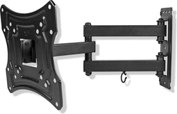 Nedis Draai- en Kantelbare TV-Muurbeugel - 23 - 55 " - Maximaal schermgewicht: 30 kg - Kantelbaar - Draaibaar - Minimale muurafstand: 70 mm - Maximale muurafstand: 400 mm - 3 Draaipunt(en) - ABS / Staal