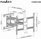 Nedis Draai- en Kantelbare TV-Muurbeugel - 43 - 100