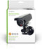 Nedis Dummy Beveiligingscamera - Bullet - IP44 - Batterij Gevoed / Solar Powered - Buiten - Inclusief muurbeugel - Zwart