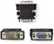 Nedis DVI-Adapter - DVI-I 24+5-Pin Male - VGA Female 15p - Vernikkeld - Recht - PVC - Zwart - Doos