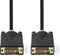 Nedis DVI-Kabel - DVI-D 24+1-Pins Male - DVI-D 24+1-Pins Male - 2560x1600 - Verguld - 3.00 m - Recht - PVC - Antraciet - Doos