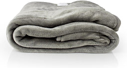 Nedis Elektrische Deken - Bovendeken - 1 Persoon - 180 x 130 cm - 9 Warmte Standen - Wasmachinebestendig - Oververhittingsbeveiliging - Digitale bediening - Fleece