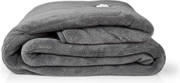 Nedis Elektrische Deken - Bovendeken - 2 Personen - 200 x 180 cm - 9 Warmte Standen - Wasmachinebestendig - Oververhittingsbeveiliging - Digitale bediening - Fleece