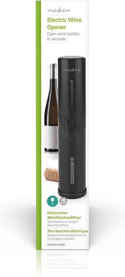 Nedis Elektronische Wijnopener - ABS / Aluminium - Zwart