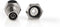 Nedis F-Connector - Recht - Male - Vernikkeld - 75 Ohm - Krimp - Diameter kabelinvoer: 7.0 mm - Koper - Zilver - 2 Stuks - Window Box