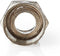 Nedis F-Connector - Recht - Male - Vernikkeld - 75 Ohm - Twist-On - Diameter kabelinvoer: 7.5 mm - Zink Legering - Zilver - 25 Stuks - Polybag