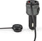 Nedis FM-Audiotransmitter voor Auto - Gefixeerd - Handsfree bellen - 0.8 " - LED-Scherm - Bluetooth - QC 3.0 / 5.0 V DC / 1.0 A - Snelladen - Google Assistant / Siri - Zwart