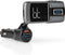 Nedis FM-Audiotransmitter voor Auto - Zwanenhals - Handsfree bellen - 2.0 " - LED-Scherm - Bluetooth - QC 3.0 / 5.0 V DC / 2.4 A - Snelladen - Bass boost - Google Assistant / Siri - Grijs / Zwart