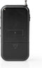 Nedis FM-Radio - Draagbaar Model - AM / FM - Batterij Gevoed - Analoog - 1.5 W - Zwart-Wit Scherm - Koptelefoonoutput - IP20 - Aluminium / Zwart
