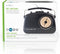 Nedis FM-Radio - Tafelmodel - AM / FM - Batterij Gevoed / Netvoeding - Analoog - 4.5 W - IP20 - Handgreep - Zwart