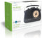 Nedis FM-Radio - Tafelmodel - AM / FM - Batterij Gevoed / Netvoeding - Analoog - 4.5 W - IP20 - Handgreep - Zwart
