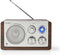 Nedis FM-Radio - Tafelmodel - FM - Netvoeding - Analoog - 15 W - IP20 - Bruin