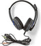 Nedis Gaming Headset - Over-Ear - Stereo - 2x 3.5 mm - Inklapbare Microfoon - 2.20 m - Zonder Verlichting