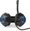 Nedis Gaming Headset - Over-Ear - Stereo - USB Type-A / 2x 3.5 mm - Inklapbare Microfoon - 2.20 m - LED