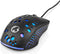 Nedis Gaming Muis - Bedraad - 800 / 1200 / 2400 / 3200 / 4800 / 7200 dpi - Instelbare DPI - Aantal knoppen: 7 - Programmeerbare knoppen - Rechtshandig - 1.50 m - RGB