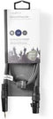 Nedis Gebalanceerde Audiokabel - XLR 3-Pins Female - 3,5 mm Male - Vernikkeld - 1.00 m - Rond - PVC - Donkergrijs - Kartonnen Sleeve