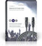 Nedis Gebalanceerde Audiokabel - XLR 3-Pins Male - XLR 3-Pins Female - Vernikkeld - 20.0 m - Rond - PVC - Donkergrijs - Gift Box