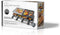 Nedis Gourmet / Raclette - Grill / Steen - 8 Personen - Spatel - Temperatuurinstelling - Anti-aanbak laag - Rechthoek