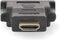 Nedis HDMI-Adapter - HDMI Connector - DVI-D 24+1-Pins Female - Verguld - Recht - ABS - Antraciet - 1 Stuks - Doos
