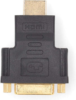 Nedis HDMI-Adapter - HDMI Connector - DVI-D 24+1-Pins Female - Verguld - Recht - ABS - Antraciet - 1 Stuks - Doos